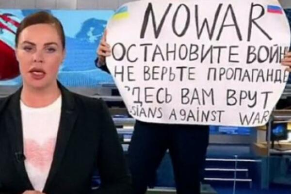 VODITELJKA KOJA JE PREKINUTA NA RUSKOJ DRŽAVNOJ TELEVIZIJI DRŽAVLJANKA CRNE GORE