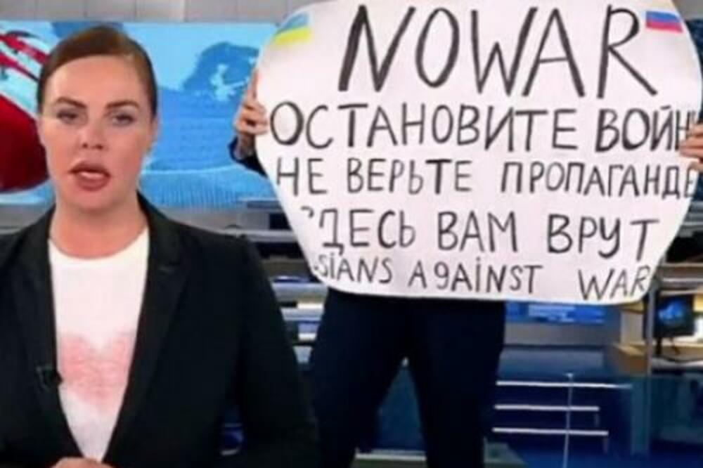 VODITELJKA KOJA JE PREKINUTA NA RUSKOJ DRŽAVNOJ TELEVIZIJI DRŽAVLJANKA CRNE GORE