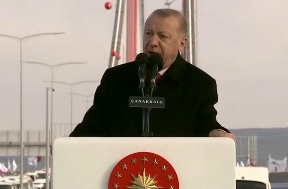 Redžep Tajip Erdogan na svečanom otvaranju mosta
