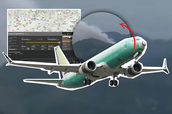 PAO BOING 737 SA VIŠE OD 130 PUTNIKA I ČLANOVA POSADE: Prvi snimci stravične nesreće u Kini (FOTO/VIDEO)