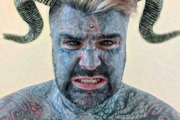 OVO JE NAJTETOVIRANIJI ČOVEK NA PLANETI ZEMLJI: Oči mu plivaju u mastilu, a ŽENE IPAK SPAVAJU SA NJIM