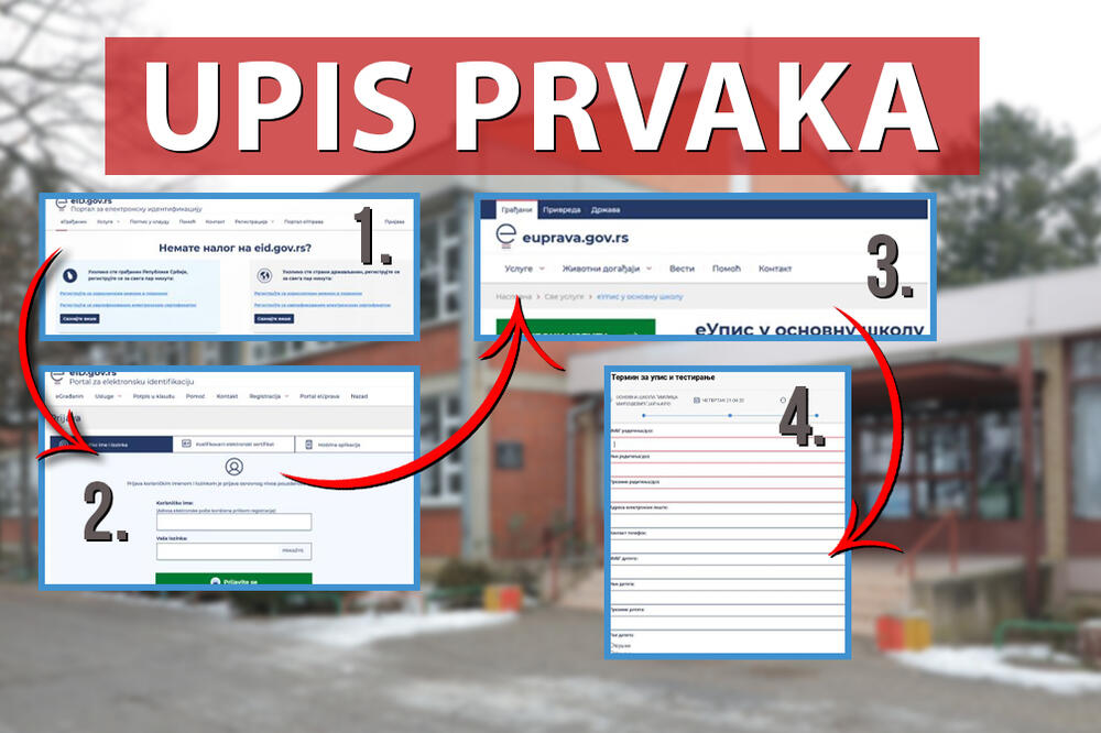KORAK PO KORAK UPIS ĐAKA PRVAKA: Detaljan vodič kako da dete prijavite za školu putem portala EUPRAVA! (FOTO)