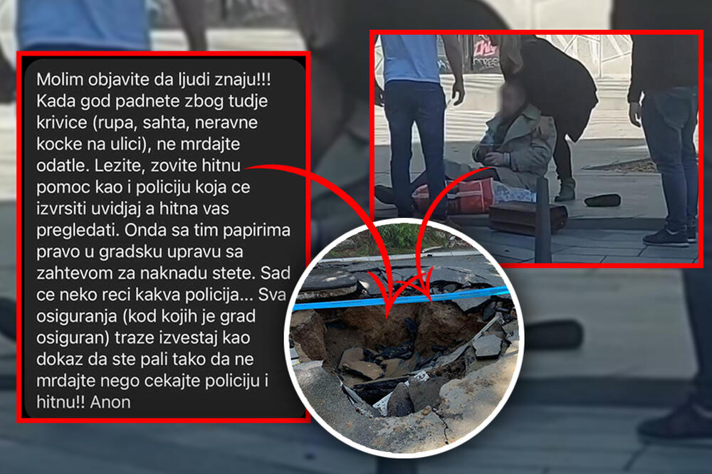 CRNA TAČKA SPOTICANJA PEŠAKA U BG-U! Čovek se razbio na platou, a štetu možete da NAPLATITE, pod OVIM uslovima!