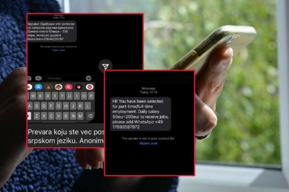 SRBIMA MASOVNO STIŽE PORUKA SA PRIMAMLJIVIM SADRŽAJEM! Nikako ne nasedajte na to, u pitanju je PREVARA! (FOTO)