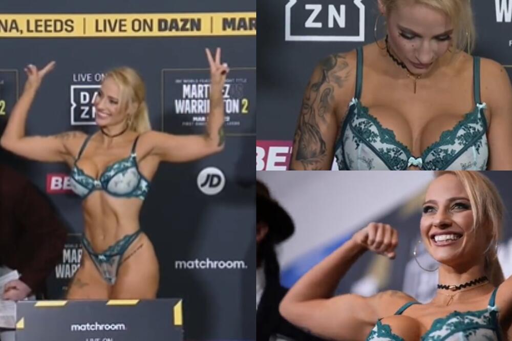 PROFESORKA IZVELA STRIPTIZ PRED BORBU: Svi gledali u atribute 'plave bombarderke', GRUDI samo što ne PUKNU! (VIDEO)