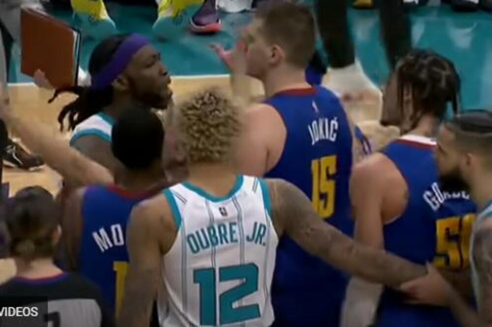 HAOS NA MEČU DENVERA! Jokić se umešao, jedva sprečen veći incident! (VIDEO)