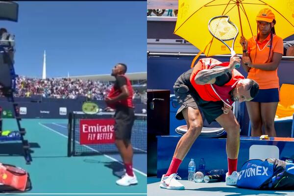 DUGO SE KONTROLISAO: Kirjos opet PODIVLJAO protiv istog sudije, pa izgubio! (VIDEO)