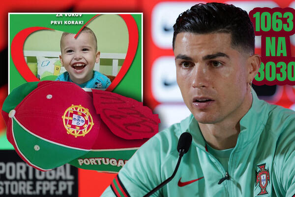 KUPITE KAČKET SA POTPISOM KRISTIJANA RONALDA I POMOZITE MALENOM VUKU: Ima najteži oblik CEREBRALNE PARALIZE (FOTO)