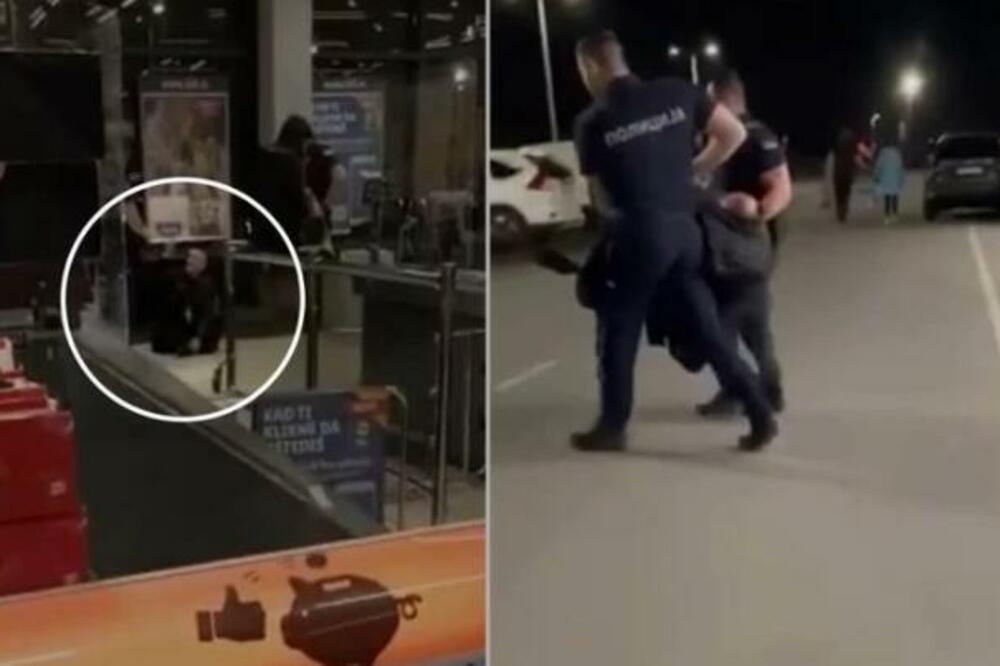 NAJBIZARNIJA SCENA SNIMLJENA U INĐIJI: Policija iznela PRIPITOG POPA iz marketa, tražio robu za džabe (VIDEO)