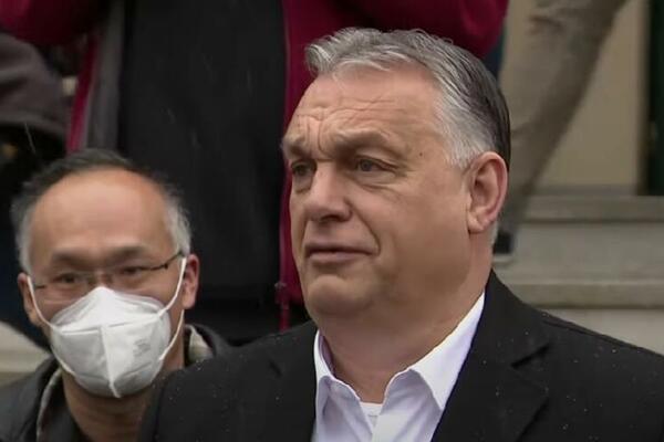 "RAT I MIR SU U PITANJU NA OVIM IZBORIMA": Orban glasao u Budimpešti, pogledajte u čijem je društvu došao (VIDEO)