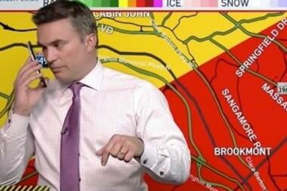 DRAMA USRED VREMENSKE PROGNOZE! Meteorolog ga ugledao na MAPI, pa odmah zgrabio telefon (VIDEO)