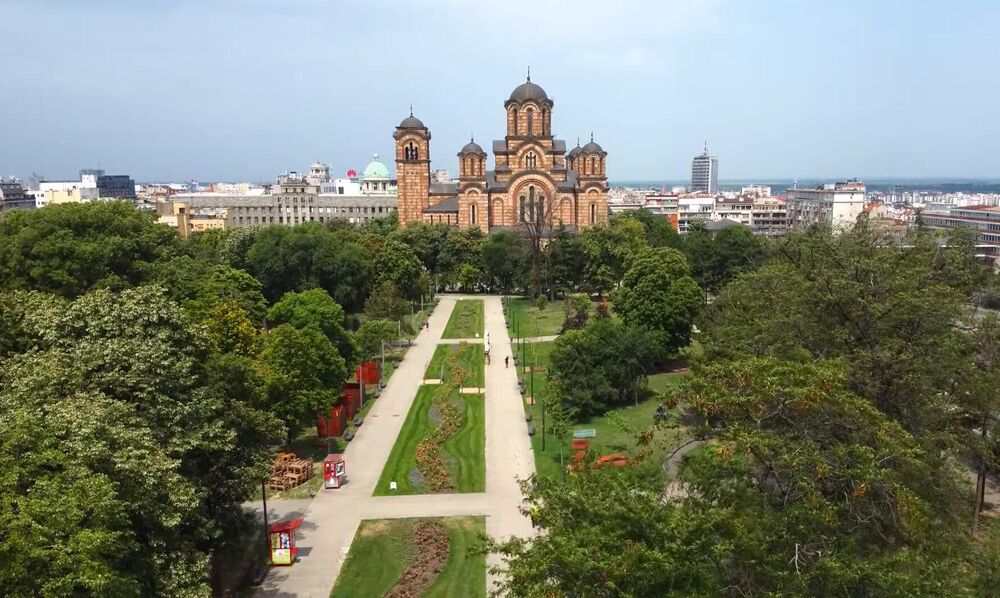 Tašmajdan, Park, Beograd, Crkva Svetog Marka
