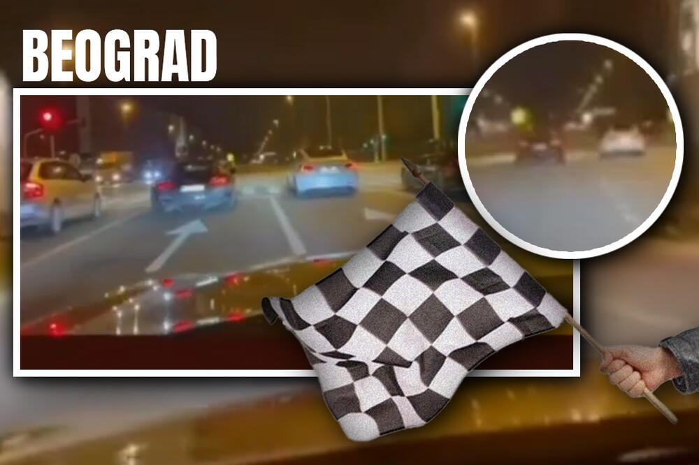 SINOĆ SU SE NA ULICI BG-A TRKALI I TO OVIM AUTOMOBILIMA! Snimak obišao Srbiju, svi se pitaju: Pa, gde su te kamere?