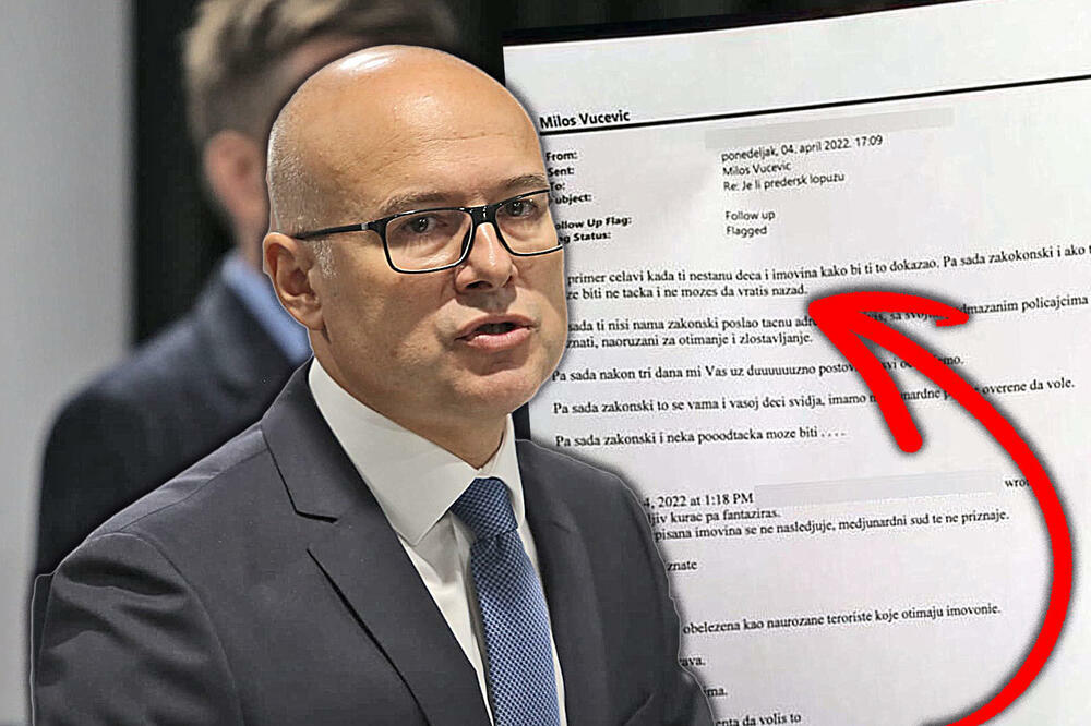 UHAPŠEN OSUMNJIČENI DA JE POSLAO PRETEĆI MEJL MILOŠU VUČEVIĆU: U stanu mu nađen telefon s kog je uputio poruke