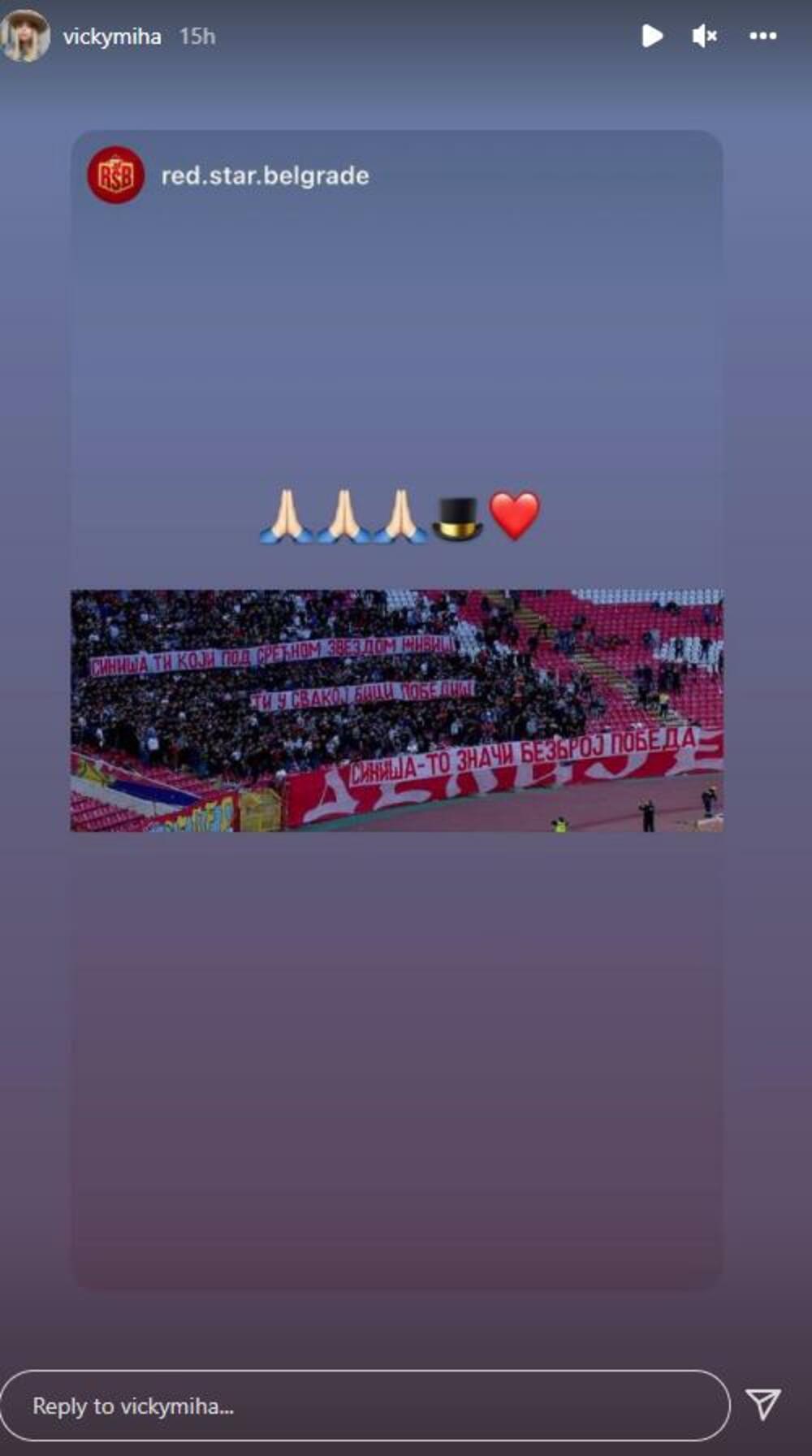 Viktorija Mihajlović, Poruka