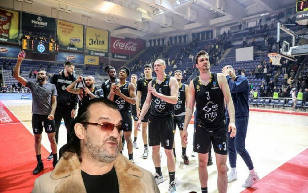 Košarkaši Partizana i Aca Lukas