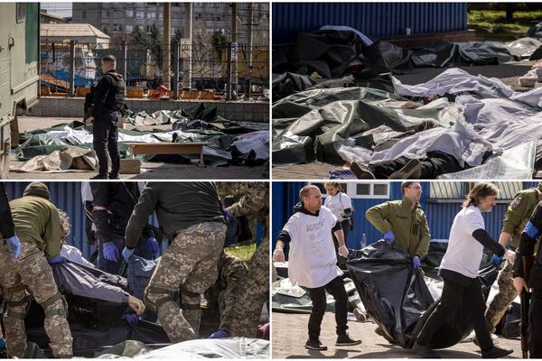 PRVE FOTOGRAFIJE HORORA U KREMATORSKU: Ostaci rakete na travi i BEŽIVOTNA tela po ulicama, STRAVIČAN PRIZOR! (FOTO)