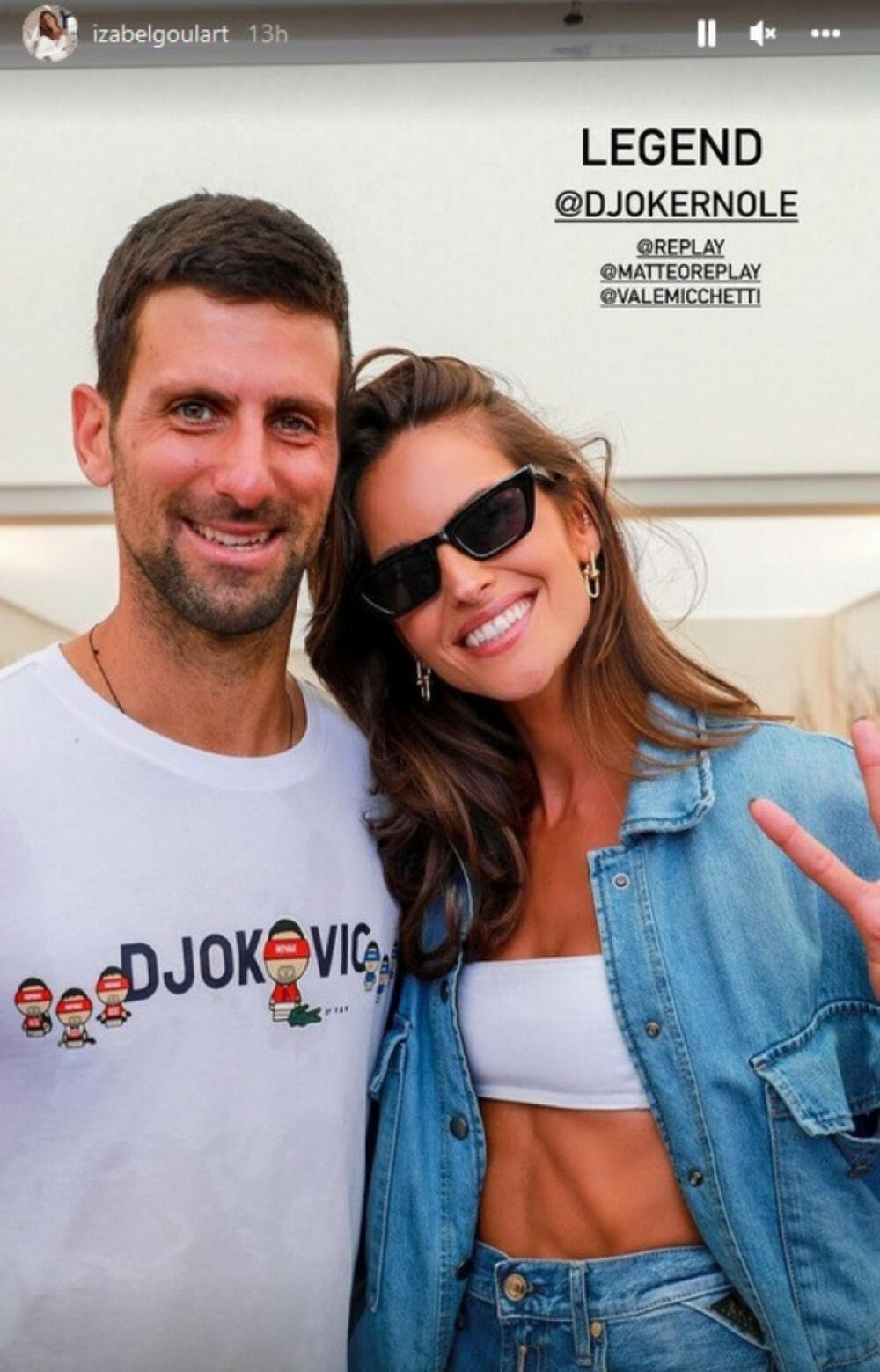 Novak Đoković i Izabel Gular