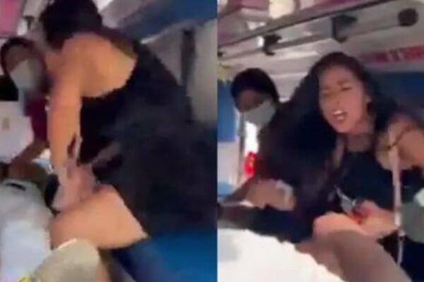 DOHVATILI SE U KOLIMA HITNE POMOĆI: Snimljena ŠOK scena, i to nakon što ga je UDARIO AUTO! (VIDEO)