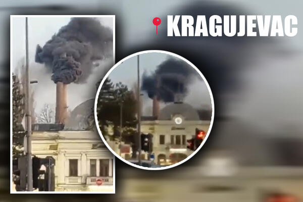 SVI SE PITAJU ŠTA SE DEŠAVA? Ljudi u Kragujevcu NE MOGU DA DIŠU, crni dim kulja neprestano! (VIDEO)