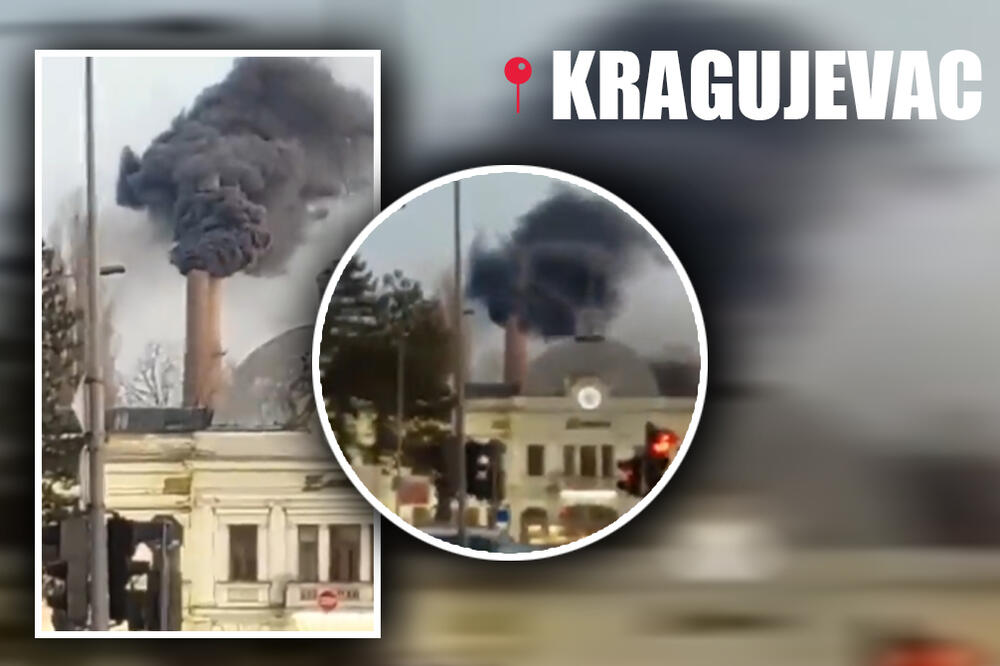 SVI SE PITAJU ŠTA SE DEŠAVA? Ljudi u Kragujevcu NE MOGU DA DIŠU, crni dim kulja neprestano! (VIDEO)
