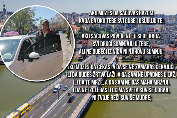TAKSISTA KOJI JE SPASIO DEVOJKU SA BRANKOVOG MOSTA IMA VAŽNU PORUKU ZA MLADE LJUDE: Pročitajte "Ako", MENJA ŽIVOT!