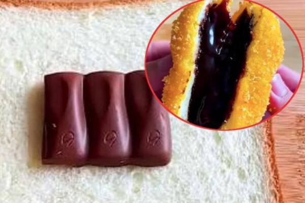 UBACILA JE ČOKOLADICU U PARČE HLEBA: Od onoga što je dobila na kraju poteći će vam VODA NA USTA (VIDEO)