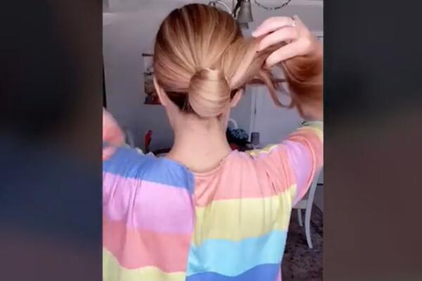 INSTANT FRIZURA! Za samo MINUT napravite punđu od koje će svima POPADATI VILICE (VIDEO)