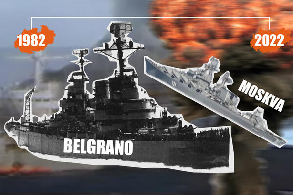 OVAKO VELIKI RATNI BROD NIJE POTOPLJEN OD 1982. GODINE: "Moskvu" zatekla ista SUDBINA kao Generala Belgrana? VIDEO