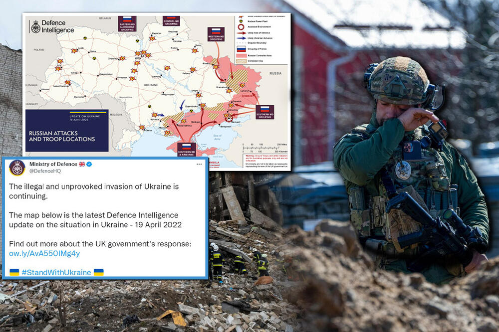 DA LI ĆE RUSKE TRUPE BAŠ OVDE NASTAVITI NAPREDOVANJE? Britanija objavila najnovije PODATKE i kartu NAPADA! (FOTO)