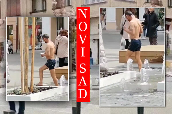 MOKAR DO KOŽE ZAPREPASTIO NOVOSAĐANE: Skinuo se i uradio 1 STVAR! Svi su ZANEMELI od ŠOKA! (VIDEO)