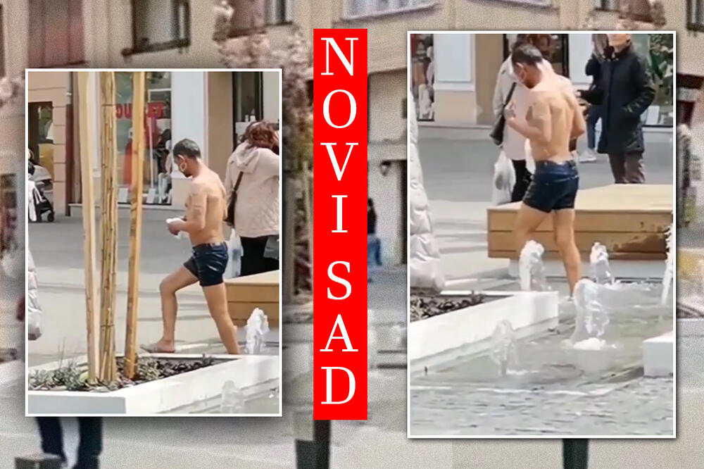 MOKAR DO KOŽE ZAPREPASTIO NOVOSAĐANE: Skinuo se i uradio 1 STVAR! Svi su ZANEMELI od ŠOKA! (VIDEO)