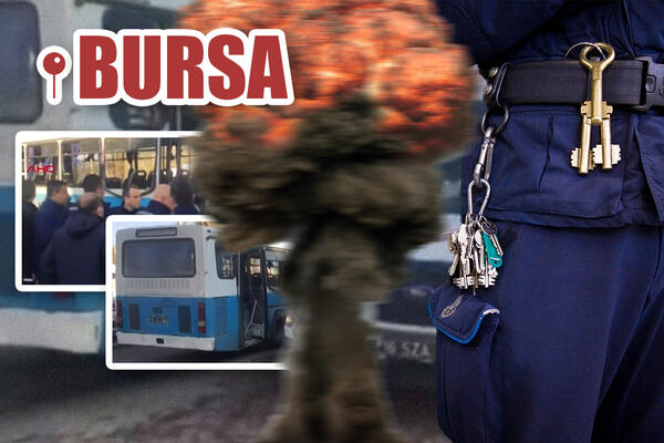 PRVI SNIMCI SA MESTA STRAVIČNE NESREĆE U TURSKOJ: Eksplodirao autobus pun zatvorskih čuvara, ima POGINULIH! (VIDEO)