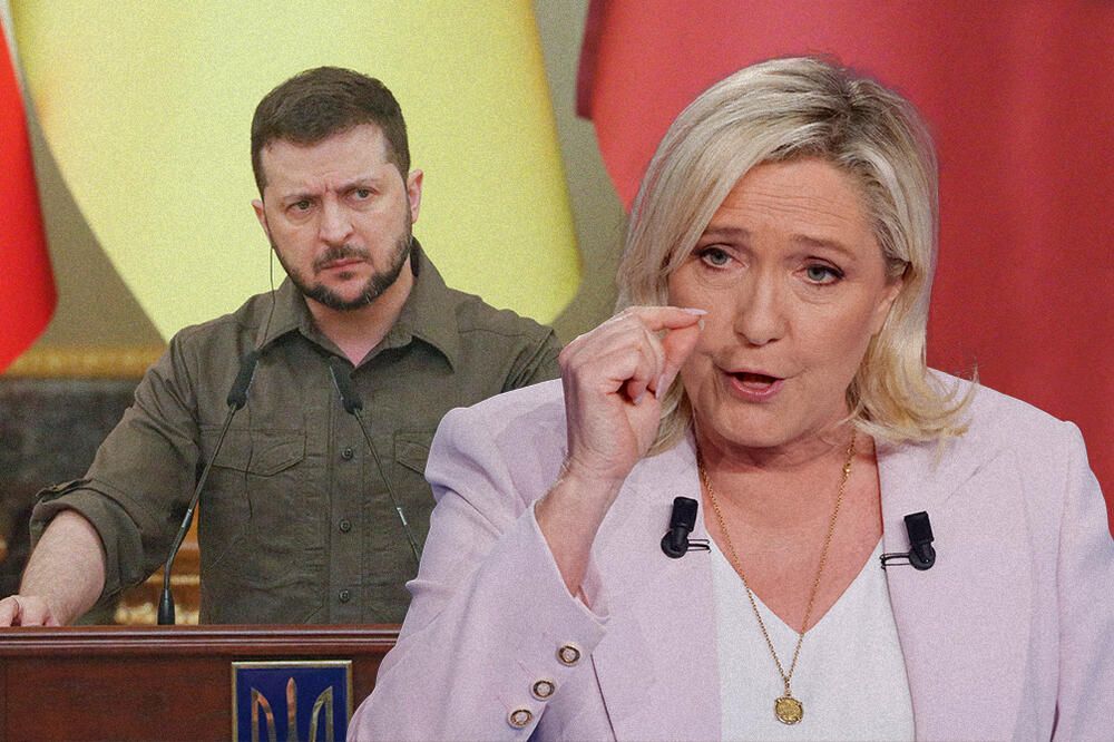 ZELENSKI SE OBRUŠIO NA LE PEN! Francuska kandidatkinja da PRIZNA