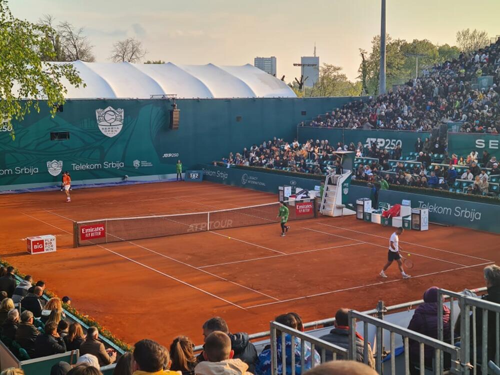 Detalj sa meča Đoković - Đere