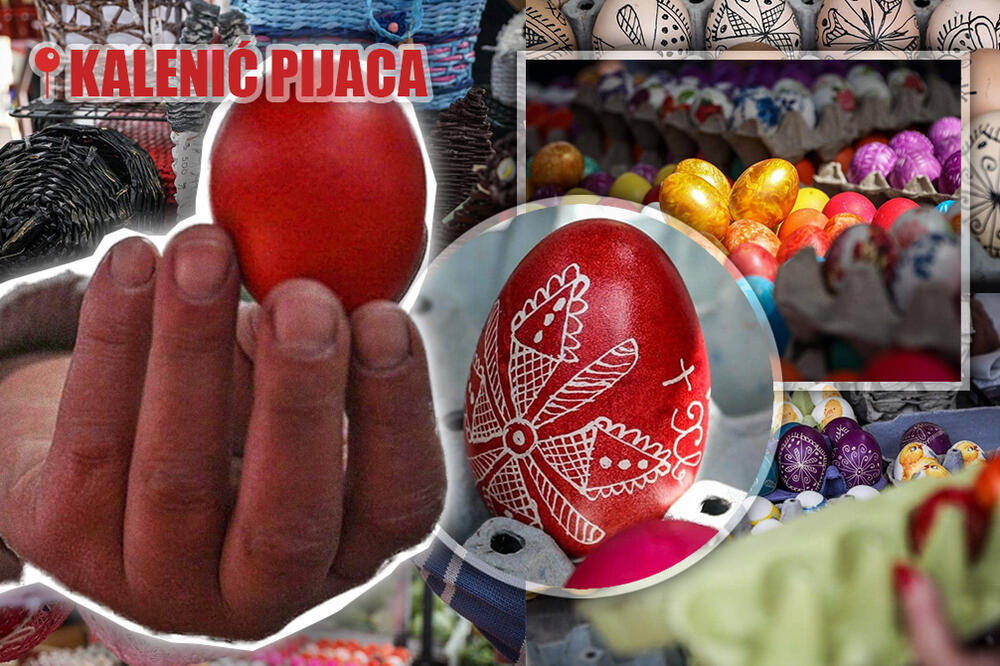 ŠARENI SE KALENIĆ PIJACA: Ovako ofarbana JAJA još niste videli! Da li je ovo najlepša VASKRŠNJA DEKORACIJA? (FOTO)