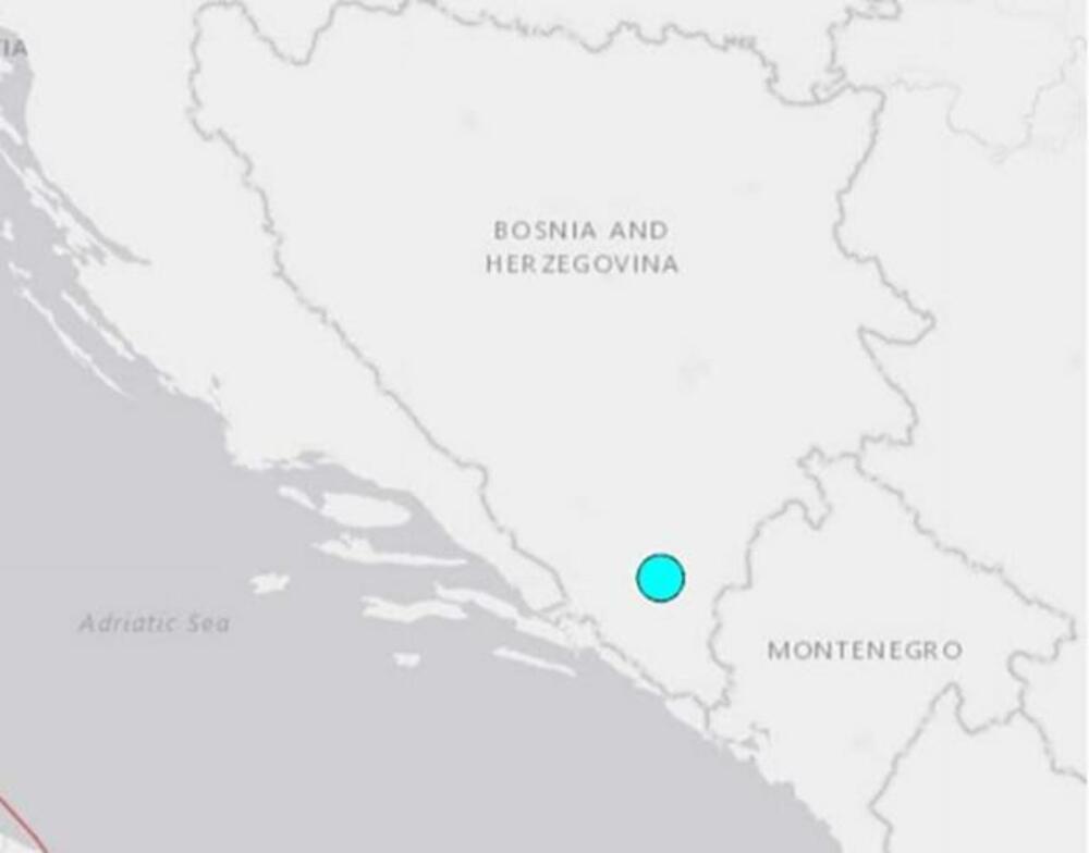Epicentar zemljotresa u BiH