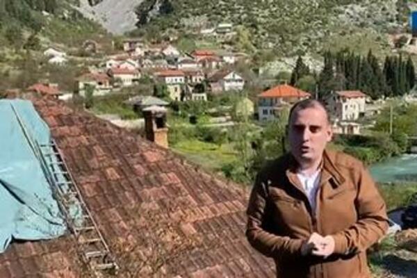 OVAKO IZGLEDA KUĆA U KOJOJ JE STRADALA ELMIRA SEFO (28): Ostala ogromna rupa od STENE (VIDEO)