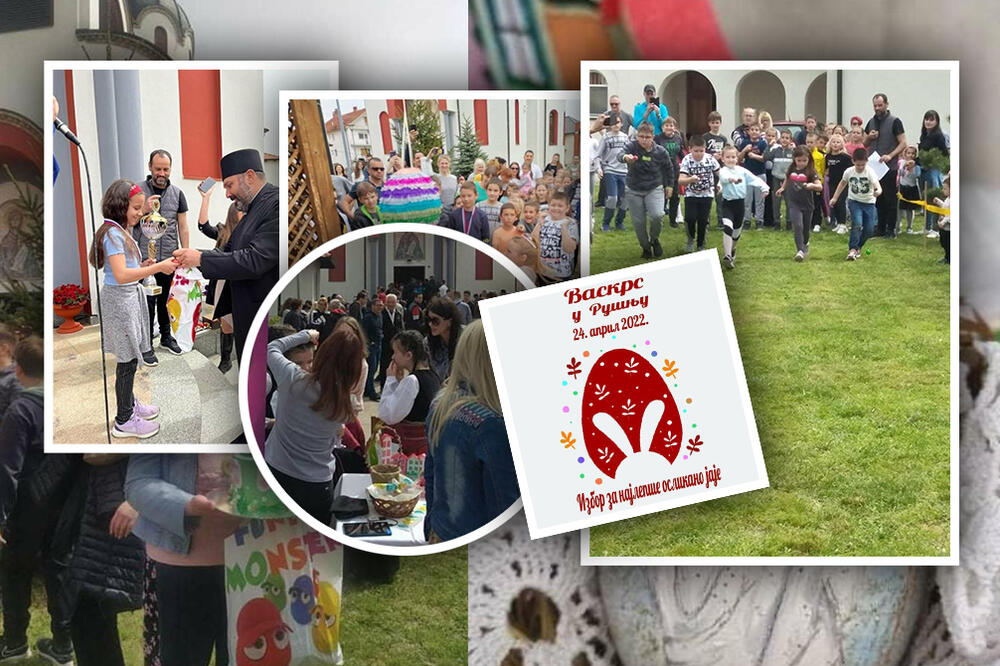 MUZIKA, NAGRADE, TRKA U DŽAKOVIMA, VASKRŠNJI STRIP: Evo kako su meštani Rušnja proslavili PRAZNIK! (VIDEO) (FOTO)