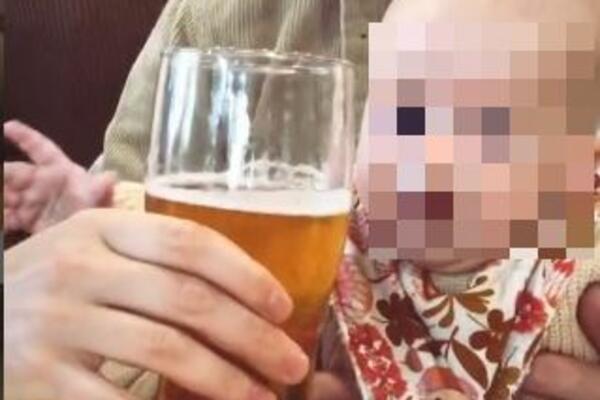 POGLEDAJTE KAKO IZGLEDA BEBA ZALUĐENA PIVOM: Pozavideo bi joj i najveći PIJANAC (VIDEO)