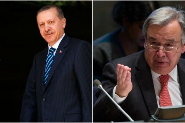 SASTALI SE ERDOGAN I GUTEREŠ: Prijem je održan u Predsedničkoj palati