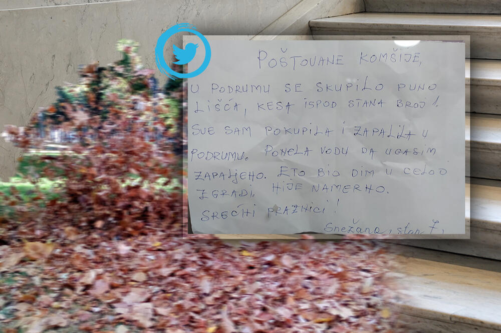 "ETO, BIO DIM, NIJE NAMERNO": Snežana je ŠOKIRALA stanare PORUKOM u kojoj je priznala ŠTA je URADILA! (FOTO)