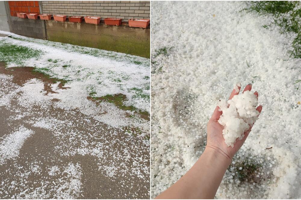 TOPOLČANI NE PAMTE OVAKVO NEVREME, GRAD NEMILOSRDNO TUKAO: Usevi UNIŠTENI, strašne fotke sa LICA MESTA! (FOTO )