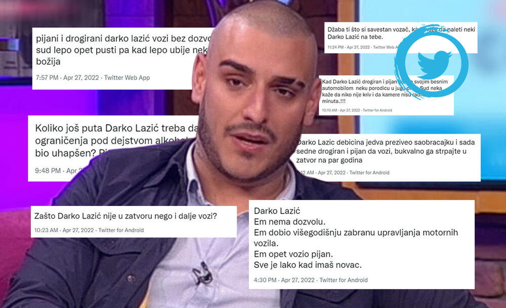 Darko Lazić, Tviter