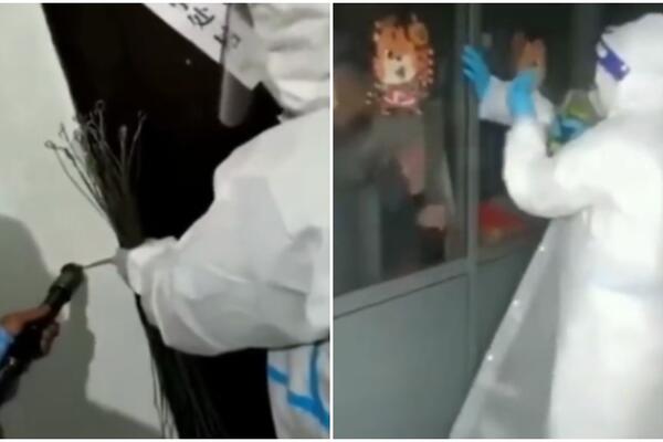 STRAHOVITE MERE U KINI SE NASTAVLJAJU: Žicama zaključavaju stanove ljudi, sprečavaju širenje virusa? (VIDEO)