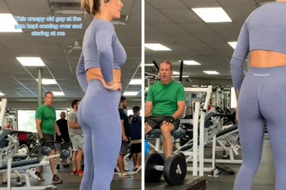 VEŽBALA JE U TERETANI SVA ZATEGNUTA, A ONDA JOJ JE URADIO NEŠTO GROZNO: Prišla mu je iste sekunde (VIDEO)