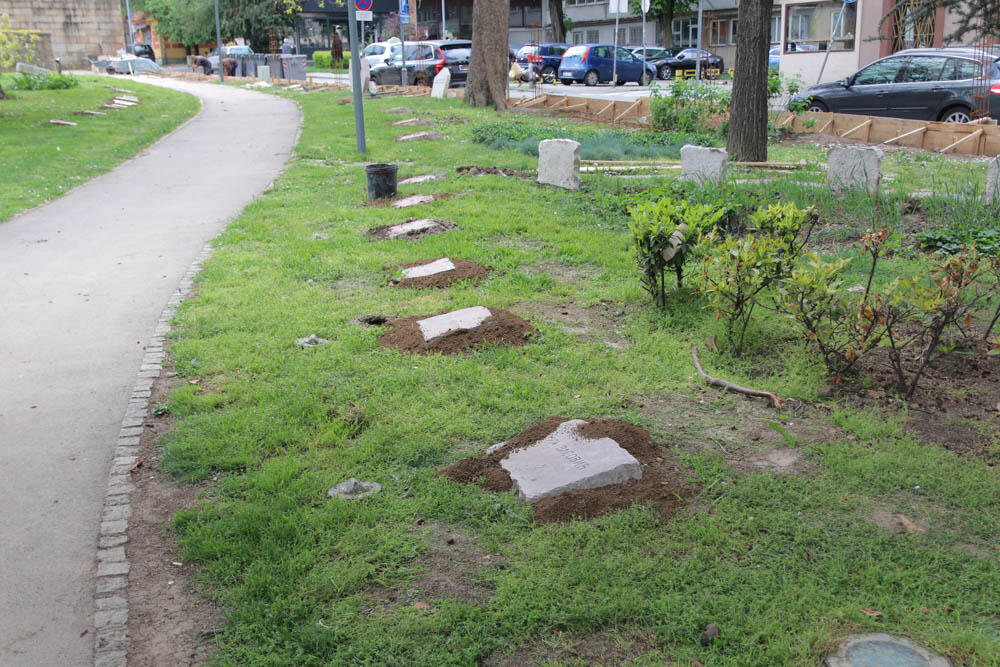 park oslobodiocima, park, Spomenik, Rekonstrukcija