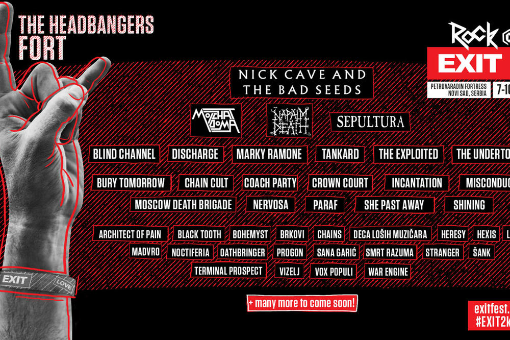 Rock@EXIT: Nick Cave, Sepultura, Napalm Death i The Exploited predvode gitarski zvuk festivala