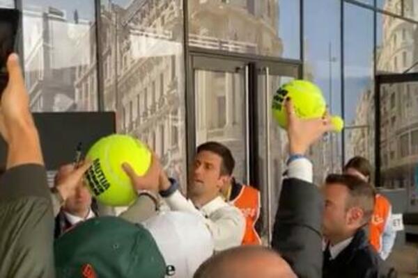 LUDNICA koja je dočekala Novaka po sletanju u Madrid! Španci pomahnitali (VIDEO)