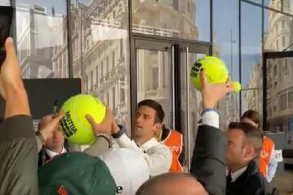 LUDNICA koja je dočekala Novaka po sletanju u Madrid! Španci pomahnitali (VIDEO)